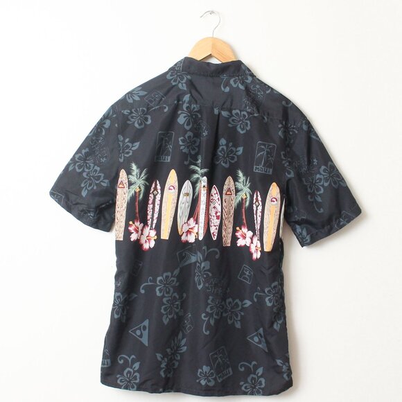 Hawaii Surf Shirt Men Medium Maui Short Sleeve - Picture 10 of 10